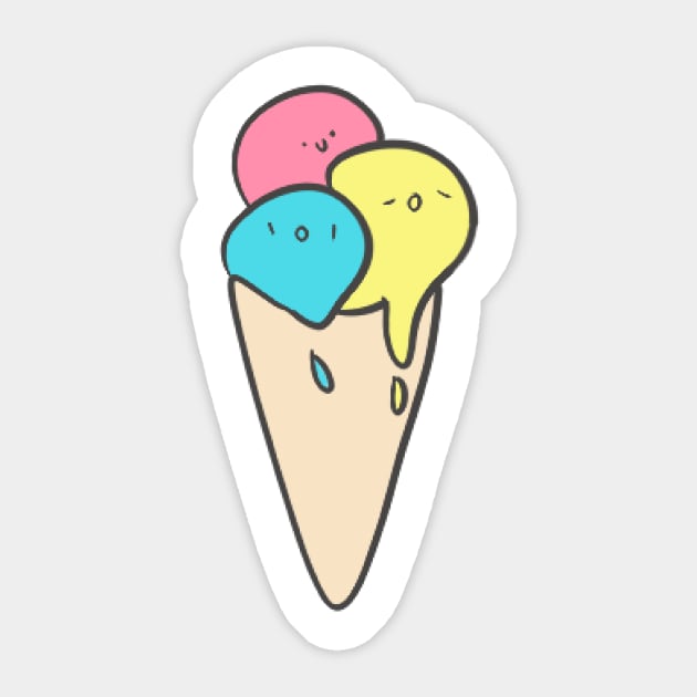 Ice cream Sticker by miguelest@protonmail.com